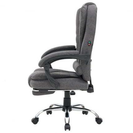 Кресло офисное с функцией вибромассажа CROMEX (КРОМЕКС) Chill MS-005 ткань серое_4