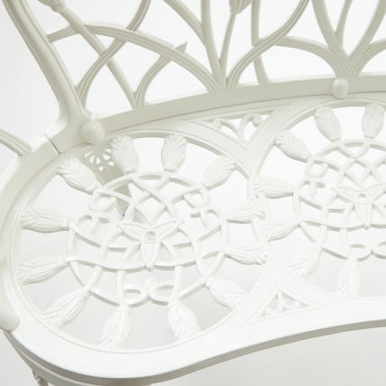 Скамья Secret De Maison Strauss (Штраус) + подушка алюминиевый сплав, 99*56*76, butter white_11