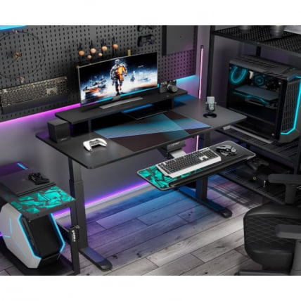 Стол для для компьютера c электрической регулировкой по высоте EUREKA ERK-SM55-B_9