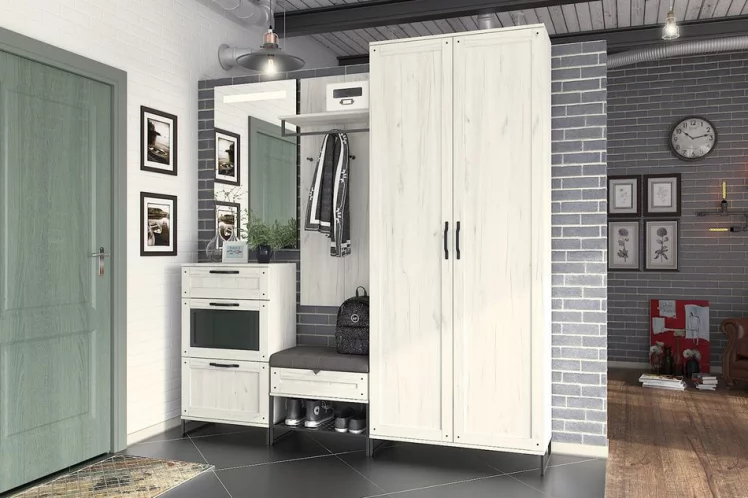 Комод комбинированный Сидней ЛД 672.050.000 Дуб Крафт Белый_2