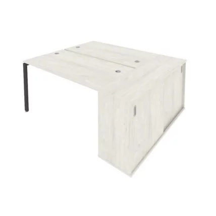 Рабочая станция с опорным шкафом-купе Metal System Б.РС-СШК-1.3 Наварра/Антрацит_0