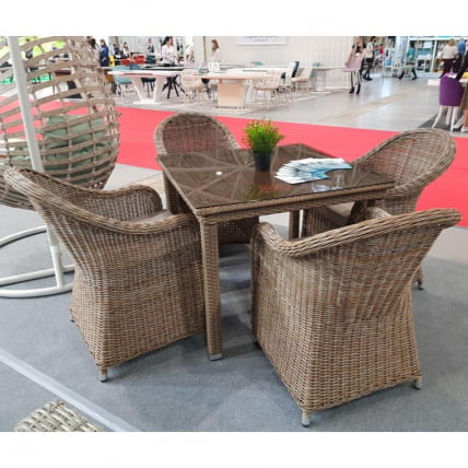 Комплект мебели Т257Б/Й490 Беиге (4+1) / T257B/Y490 Beige_0