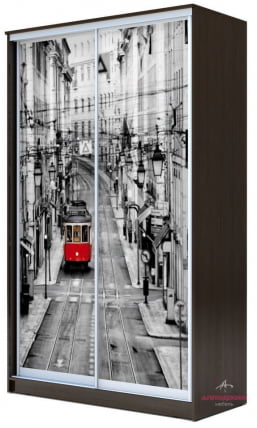 Шкаф-купе Хит-24-12-77 Лондон Аруба Венге_0