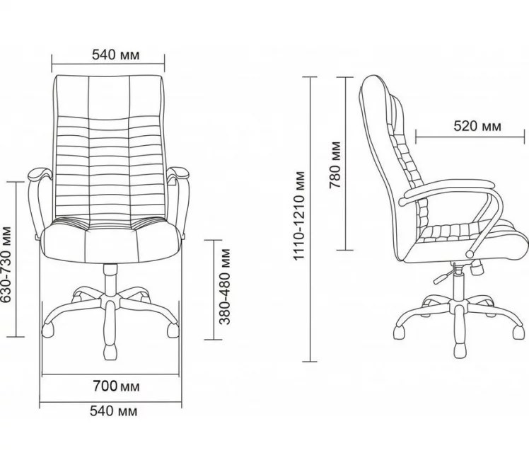 Кресло AV 104 (Аналог Атлант) кож/зам черный_2