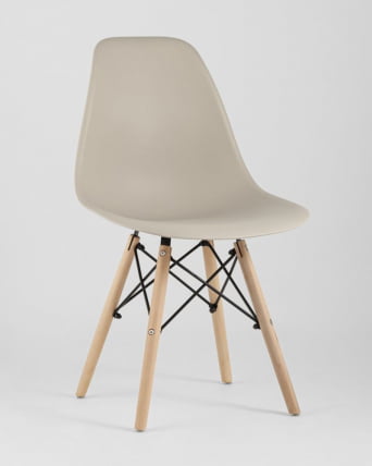 Стул Еамес Стйле ДСВ бежевый (разборный каркас) / Eames Style DSW_11