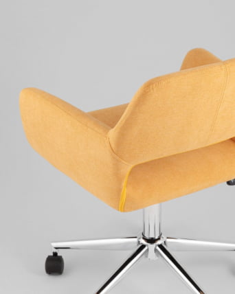 Стул офисный ROSS рогожка желтый_5