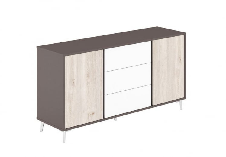 Греденция Сирио СР.305.ВФ.ДН.ВХ Вольфрам Дуб Тоскана Белый / Sirio SR.305.WF.DN.WH_0