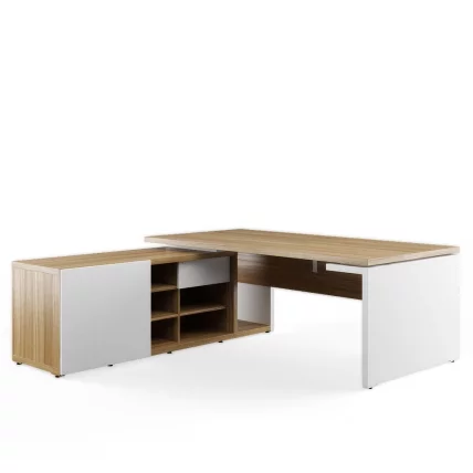 Стол рабочий на опорной креденции левый ZIO28510431 Орех_0