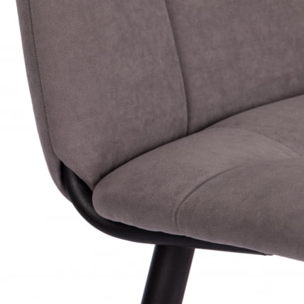 Стул обеденный Asti флок , 47х54х86, серый, 29_6