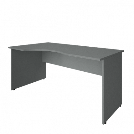 Стол криволинейный левый Riva А.СА-1 Л Серый_0