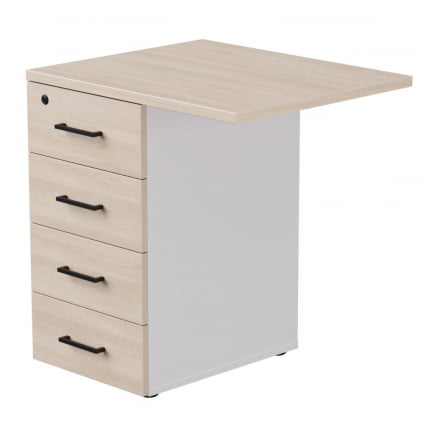 Тумба приставная с топом Everprof EVO 254Т2203 Дуб Соната Белый_0