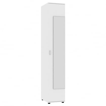 Шкаф распашный Алиса (H1_M) 2230х400х540 ручка скоба 96мм (Белый)_0