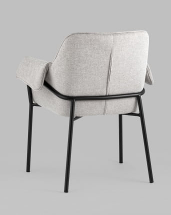 Кресло Бесс рогожка Светло-серый_5