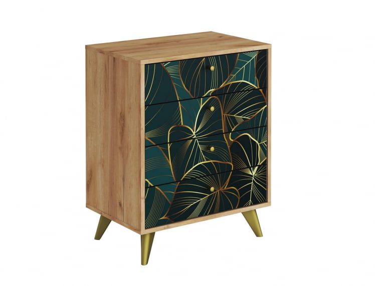 Комод Фьюжн КМ-001 дуб крафт золотой/TROPICAL_0