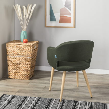 Кресло Oscar темно-зеленый/нат.дуб_3