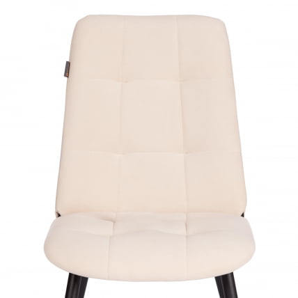 Стул обеденный Asti флок , 47х54х86, молочный, 4_5