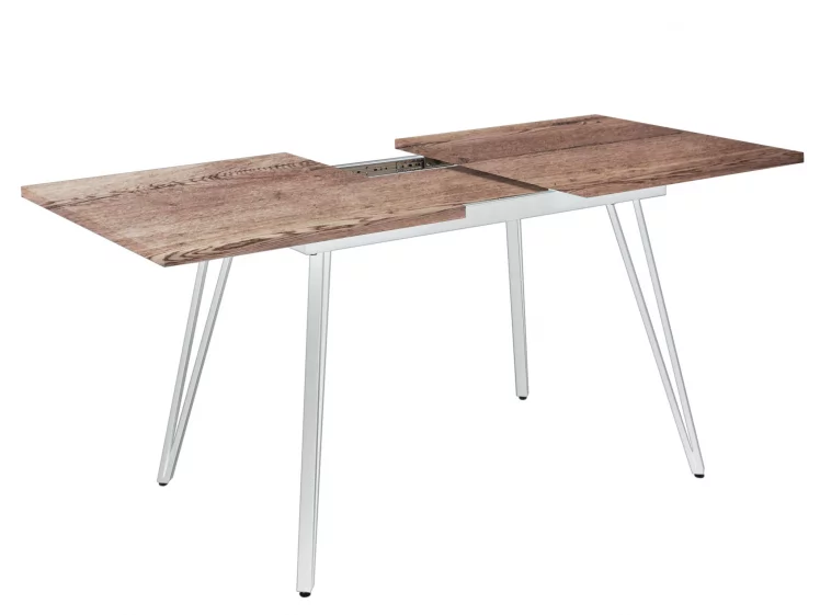 Стол раскладной Диего 140-180 white Галифакс Табак_1