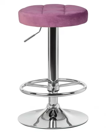 Табурет барный DOBRIN BRUNO Пудрово-сиреневый велюр MJ9-52_0