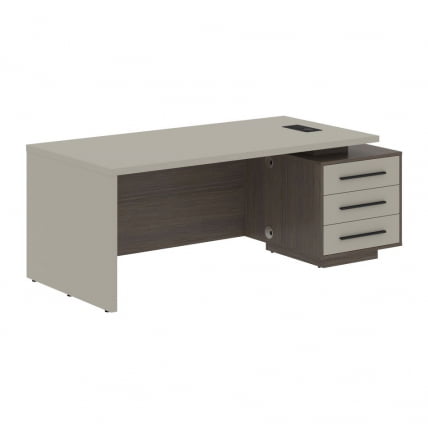 Стол руководителя правый VELION VCT 2090 R Аметист Дуб Сильвер_0