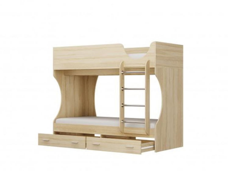 Кровать двухъярусная Д2 Дуб сонома_0