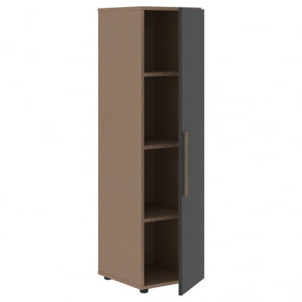 Шкаф-колонка с глухой средней дверью (правый) VELION VMCS 40.1 R Яшма черный Кобра_1