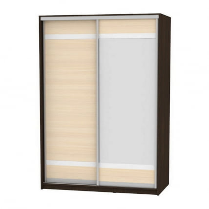 Шкаф-купе B-220х160х60-1(Венге-ДМ-D9D10)_0