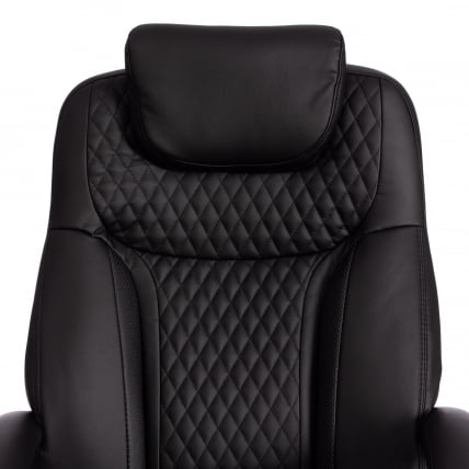 Кресло офисное Trust (max) кож/зам, черный/черный стеганный/черный, 36-6/36-6/36-6/06_6