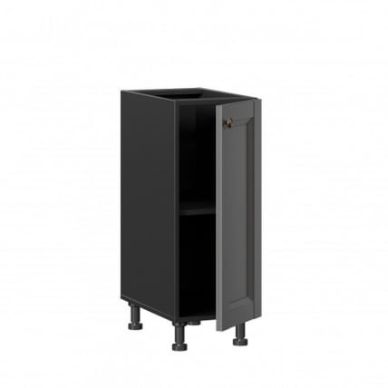 Тумба кухонная 300 Амели-3 ЛД 299.010.000.002 Черный Оникс серый_1