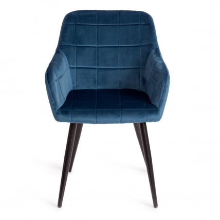 Кресло BEATA (mod. 8266) металл/ткань, 56х60х82 см, синий (G062-48)/черный_4