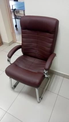 Кресло для посетителей Everprof Orion CF Экокожа Коричневый_6