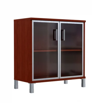 Стеллаж стекло в раме В410.4 Бургунди_0