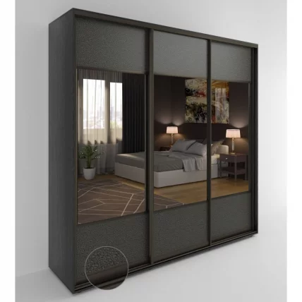 Шкаф-купе 3-х дверный Акцент-Дуэт КЛ 2100х600 Венге_0