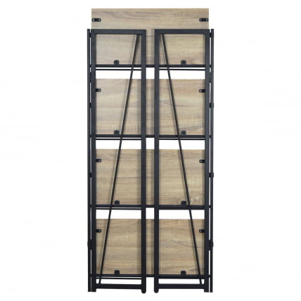 Стеллаж на металлокаркасе BRABIX LOFT SH-001 Дуб натуральный_6