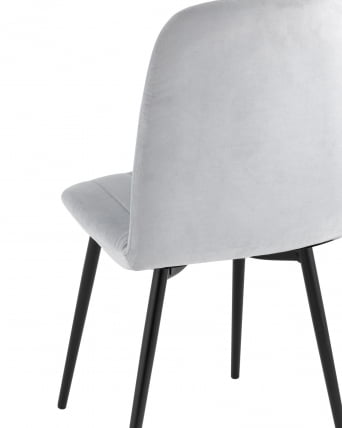 Стул Easy велюр светло-серый 4 шт. комплект_6