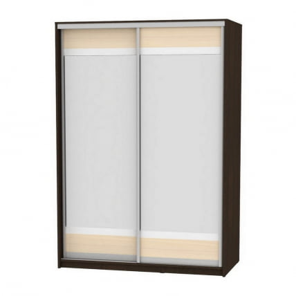 Шкаф-купе B-220х160х60-2(Венге-ДМ-D10D10)_0