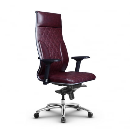 Кресло руководителя Metta L 1m 44M/4D Комплект 1 Бордовое_0