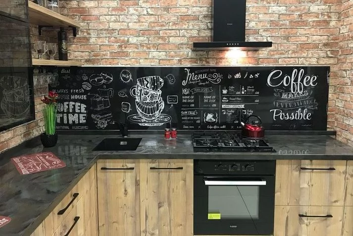 Глянцевый фартук (КОМПОЗИТ) KM 33_4