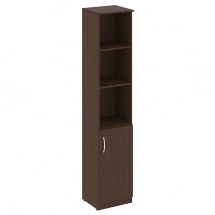 Шкаф высокий узкий правый (1 низкая дверь ЛДСП) NOVA S В.СУ-1.1 R Венге Цаво_0