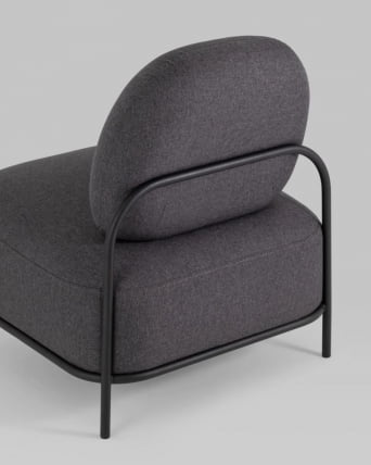 Кресло Стоун 1 рогожка Темно-серый_8