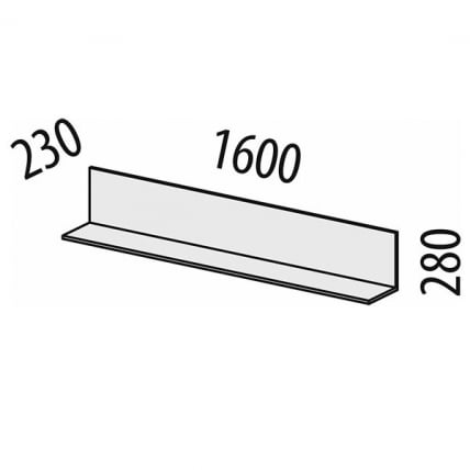 Полка навесная (лев/прав) Джерси 602.28_9