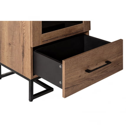 Шкаф витрина Loft 500 см Дуб Табак_5