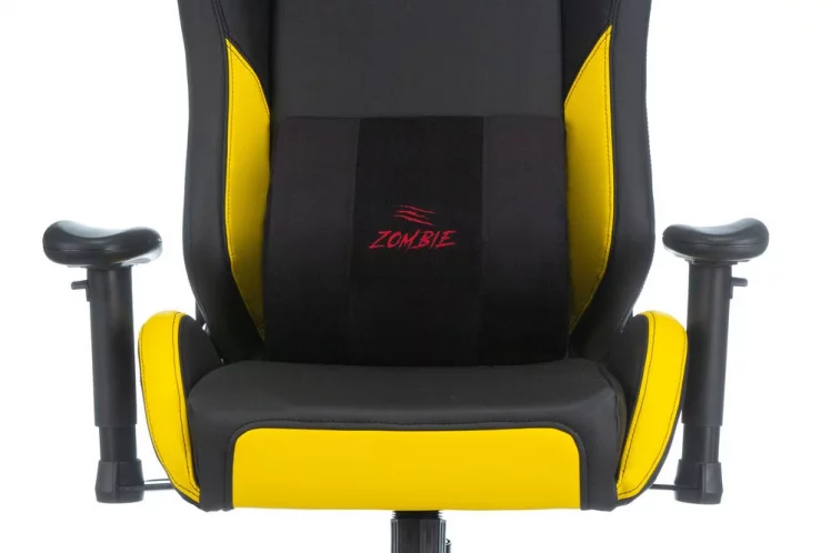 Геймерское кресло Zombie HERO CYBERZONE PRO Черный-желтый_7