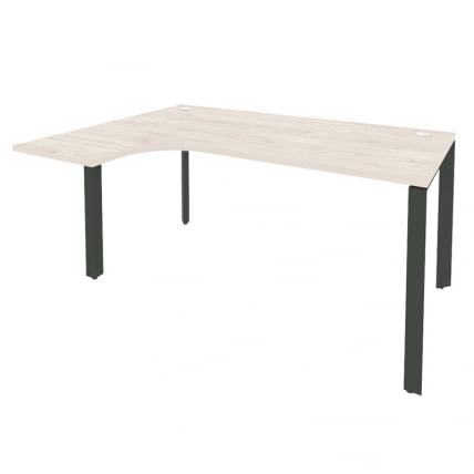 Стол эргономичный левый на П-образном м/к ONIX O.MP-SA-4L Денвер Светлый/Антрацит_0