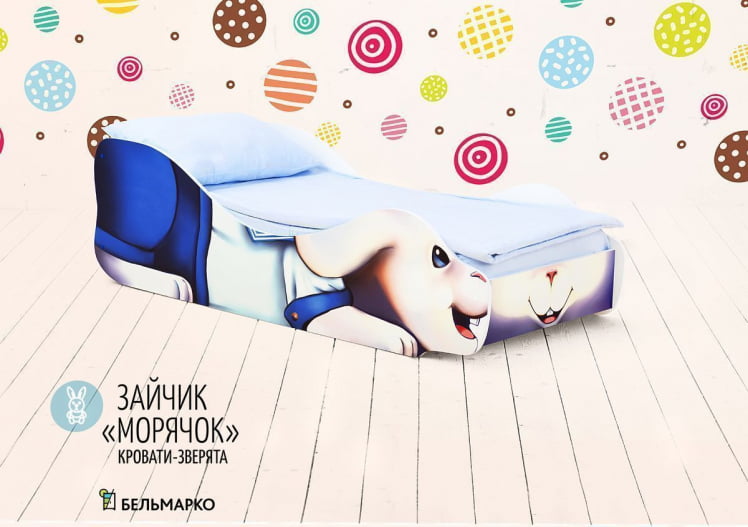 Детская кровать Заяц Морячок_0