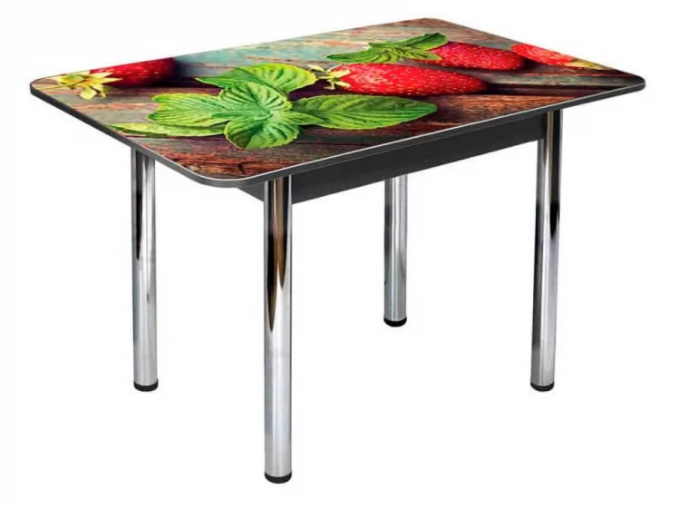 Стол обеденный Прямоугольный 900 600 фп Земляника ЛДСП венге_1