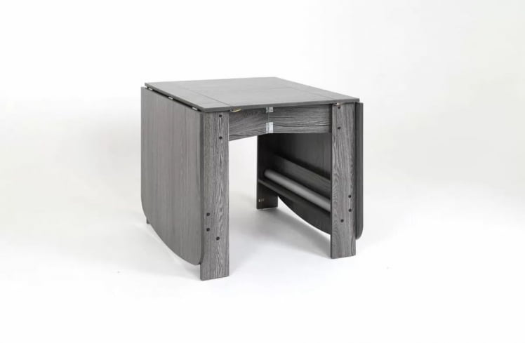 Стол-книжка раздвижной Оригами Ясень Анкор темный_8