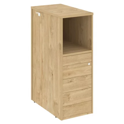 Тумба 5 ящиков TIP-ON завершающая, правая ONIX O.R-TV-5TIP(R) Тиквуд светлый_0