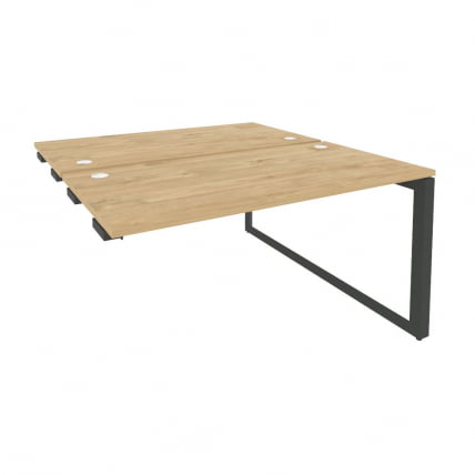 Стол-приставка двойной на О-образном м/к к опорым элем. ONIX O.MO-D.SPR-3.7 Тиквуд Светлый/Антрацит_0