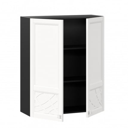 Шкаф кухонный 800 высокий Джулия ЛД 284.460.000.071 Черный Белый_1