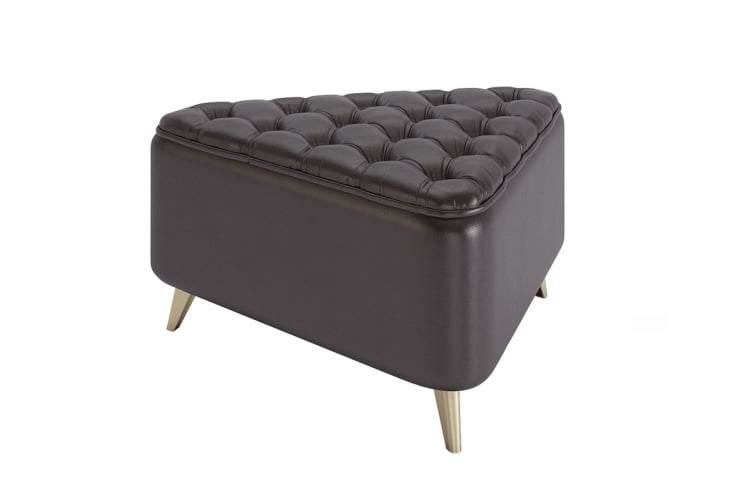 Пуф Трио PM-002.1 шоколад (экокожа)_0